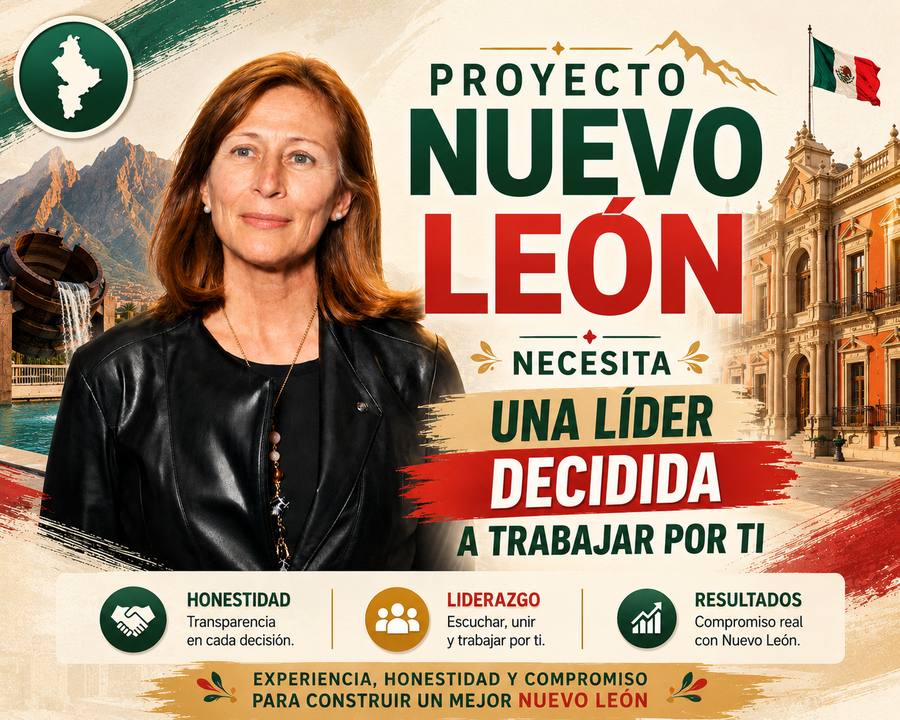 Tatiana Clouthier Carrillo — Lideresa del Proyecto Nuevo León, comprometida con la seguridad y el futuro de Nuevo León